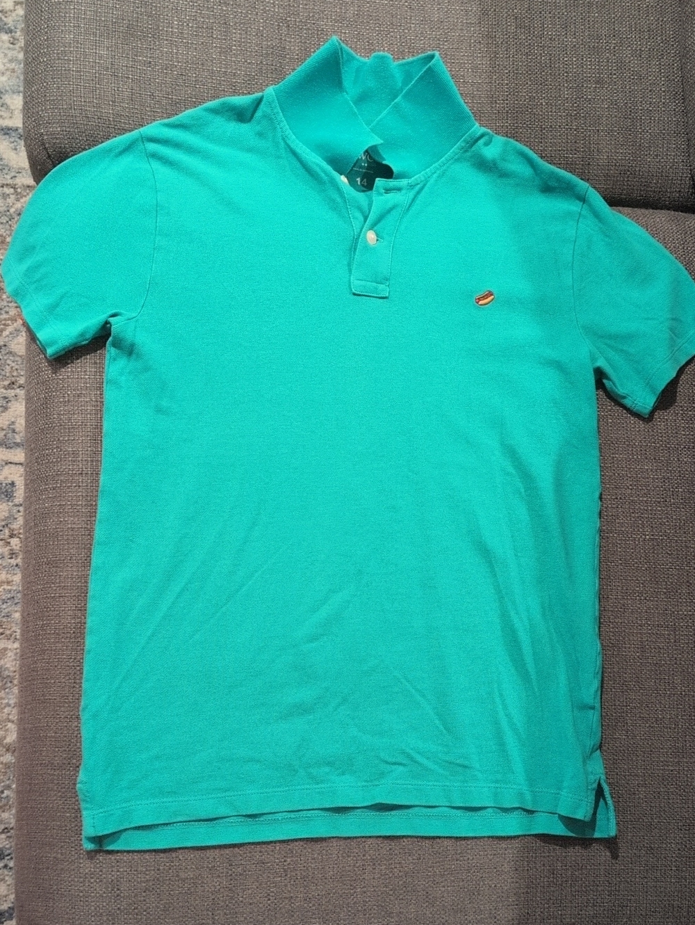 Crewcuts Teal Green Short Sleeve Polo